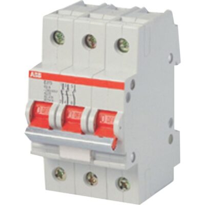 E203/SHD203 TRIPLE POLE ISOLATORS DIN RAIL MOUNT (415 VAC) (3NO) &#8211