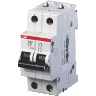 S202 DOUBLE POLE MCB 10kA DIN RAIL MOUNT (400VAC &#8211