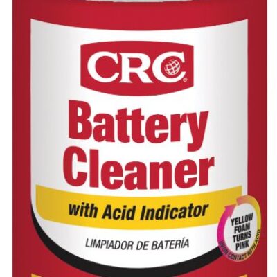 BATTERY CLEANER WITH ACID INDICATOR