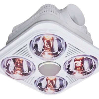 4 LIGHT SQUARE CEILING BATHROOM HEATER