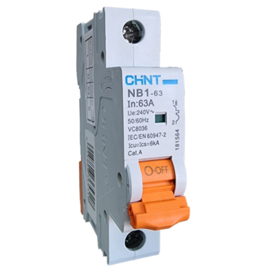 NB1-63 1 Pole Miniature Circuit Breaker | D-Curve