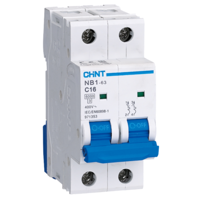 NB1-63 2 Pole Miniature Circuit Breaker | C-Curve