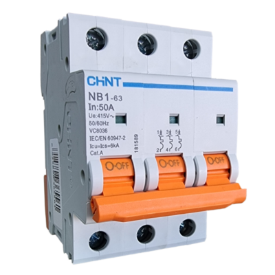 NB1-63 3 3 Pole Miniature Circuit Breaker | D-Curve