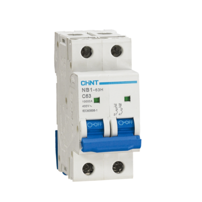 NB1-63H 2 Pole Miniature Circuit Breaker | C-Curve